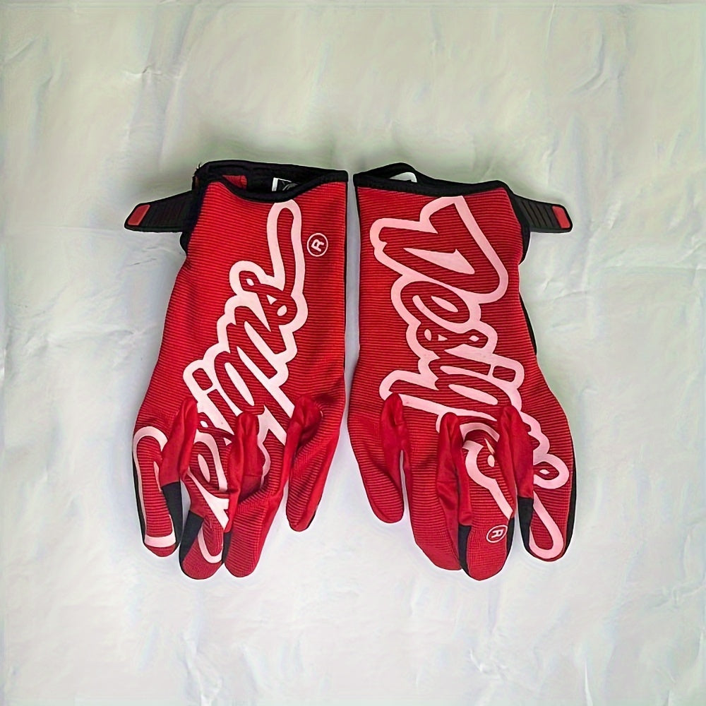 Graffitied Bike Gloves