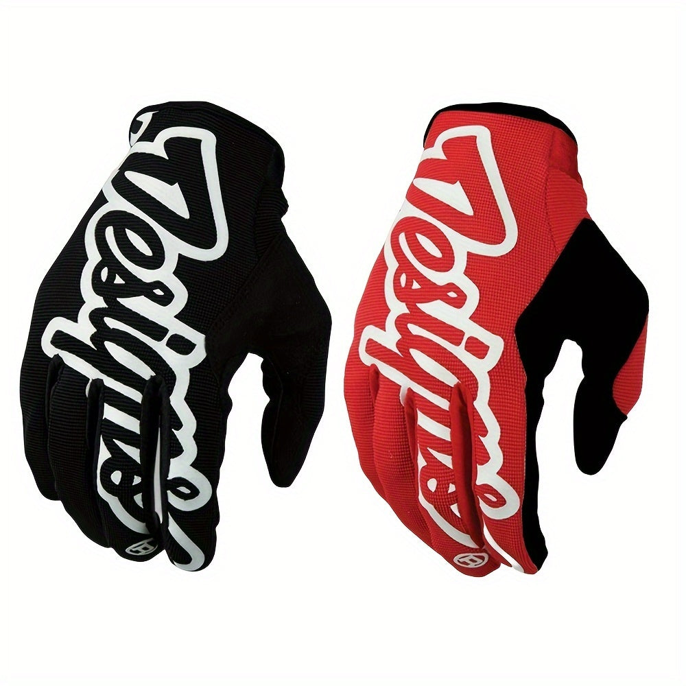 Graffitied Bike Gloves